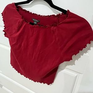 Cropped Ribbed Sleeve